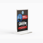 Acrylic "Pay with Transfer" Displays