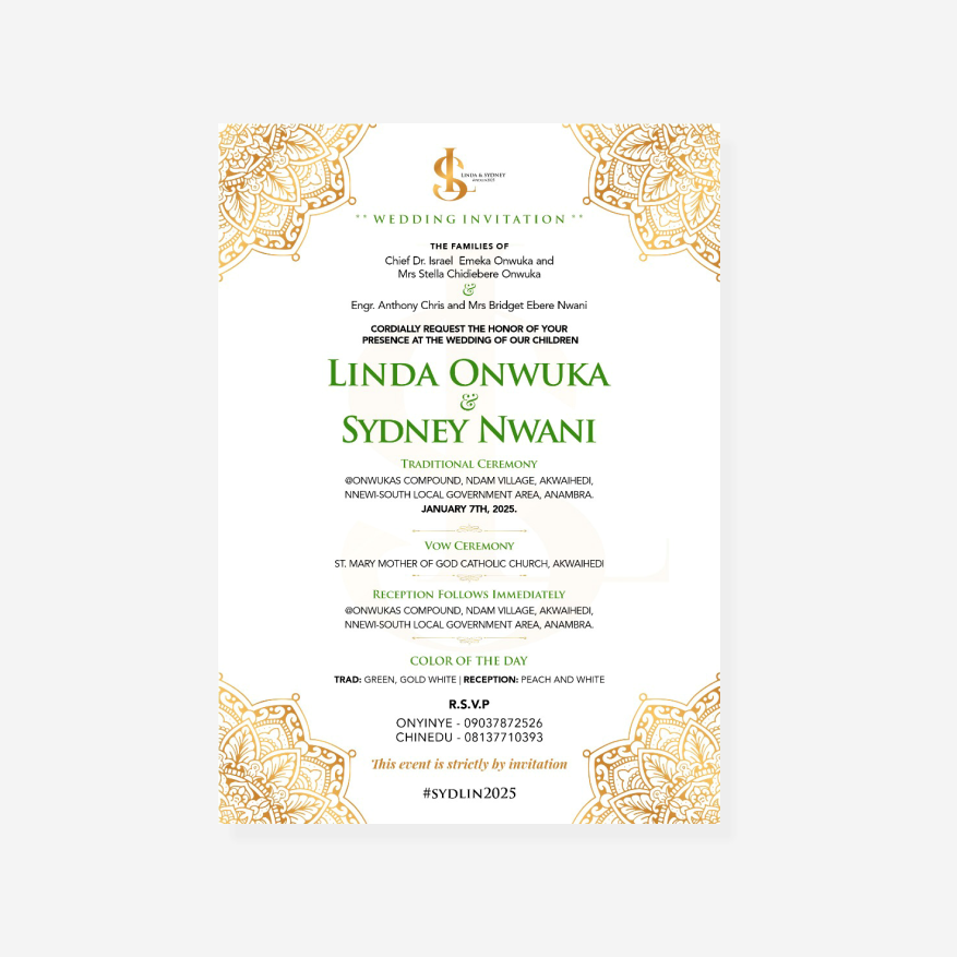 Wedding Invitation Card