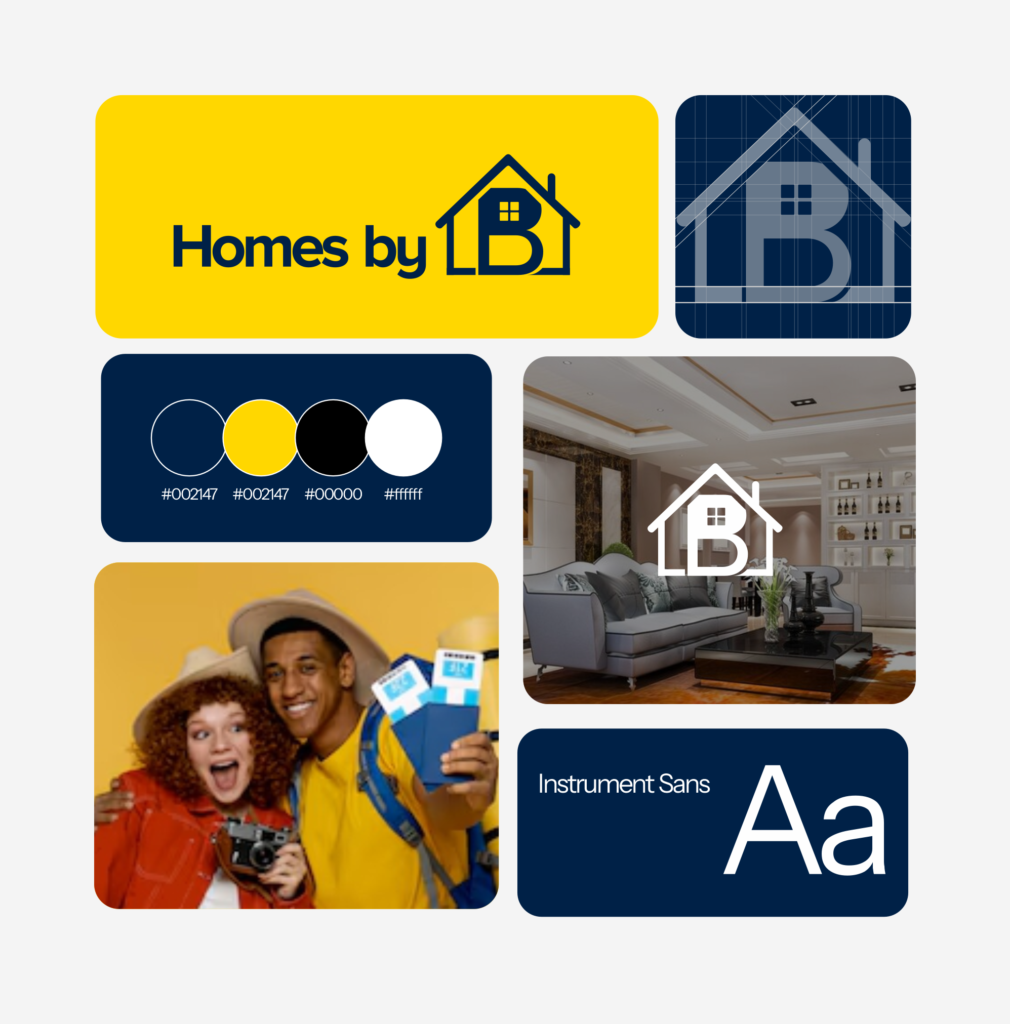 Homes by B Brand identity